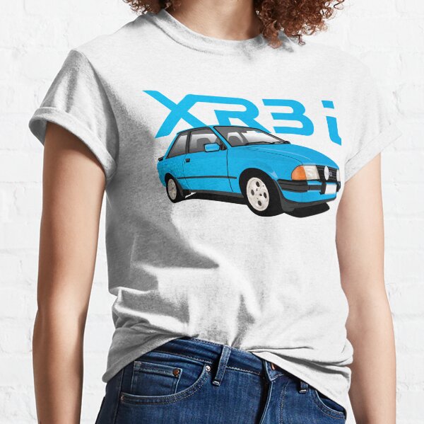 Vista previa del artículo con la obra «Ford Escort XR3i escotilla caliente, azul», diseñado y vendido por knappidesign.