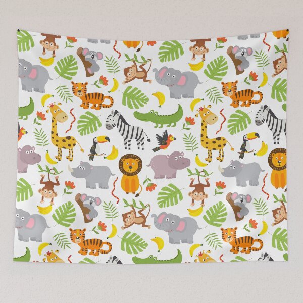 Item preview, Animals Jungle Kids Pattern designed and sold by Hapoel.