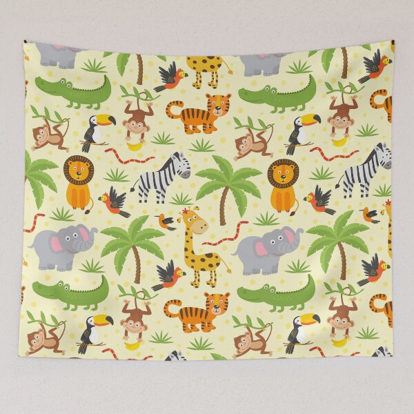 Item preview, Animals Jungle Kids Pattern designed and sold by Hapoel.