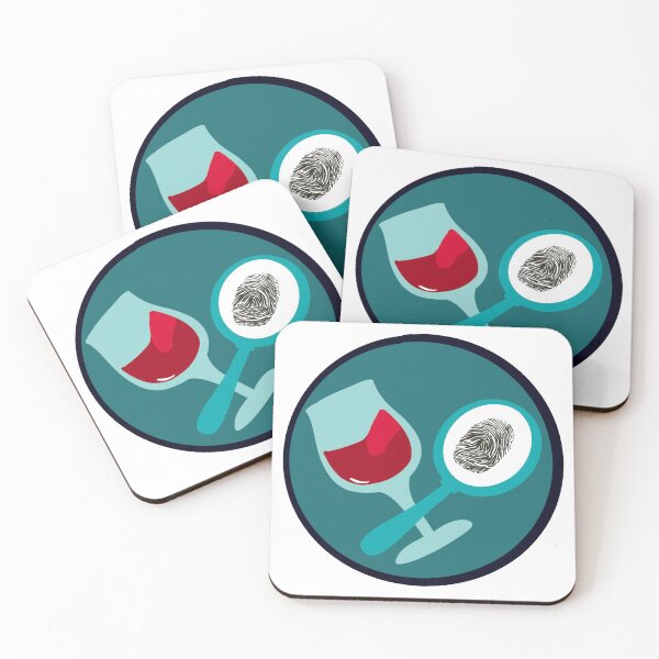 Item preview, Wine and Forensics Crime Badge designed and sold by Leah K.