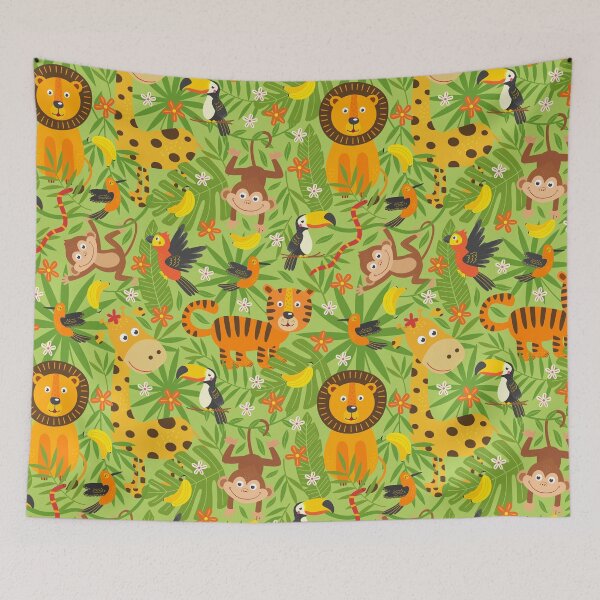 Item preview, Animals Jungle Kids Pattern designed and sold by Hapoel.