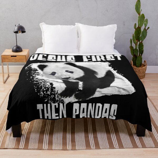 Item preview, Jesus First, Then Pandas - Panda Bear! designed and sold by TheKingdomAttic.