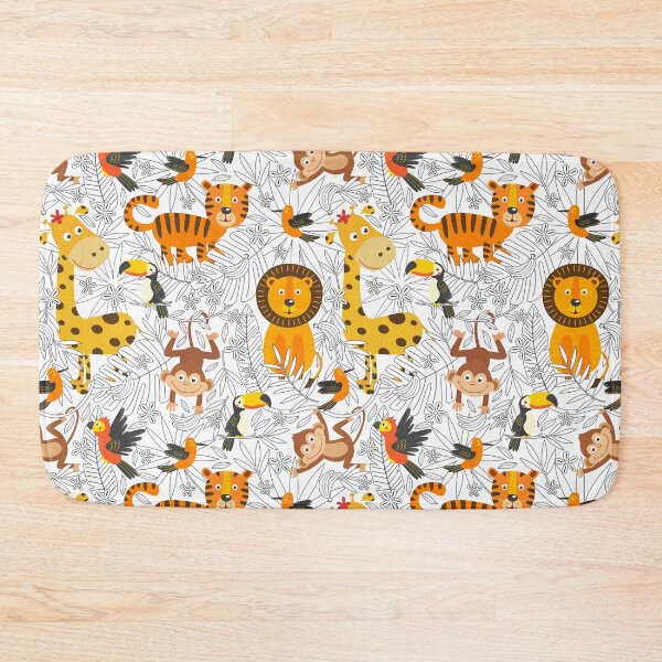 Item preview, Animals Jungle Kids Pattern designed and sold by Hapoel.