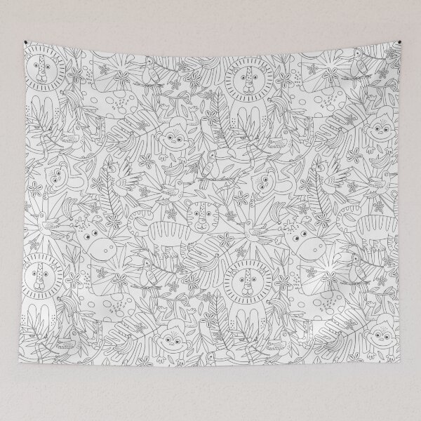 Item preview, Animals Jungle Kids Pattern designed and sold by Hapoel.