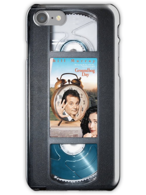 groundhog day vhs quot groundhog day vhs iphone quot iphone cases skins by groundhog day vhs quot groundhog day vhs iphone quot iphone cases skins by