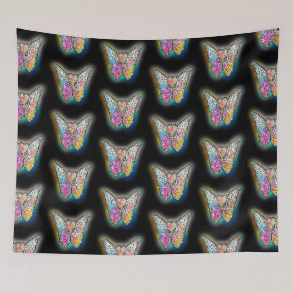 Item preview, GlowingRainbow Angel Wings and a Heart designed and sold by treeoflifeshop.