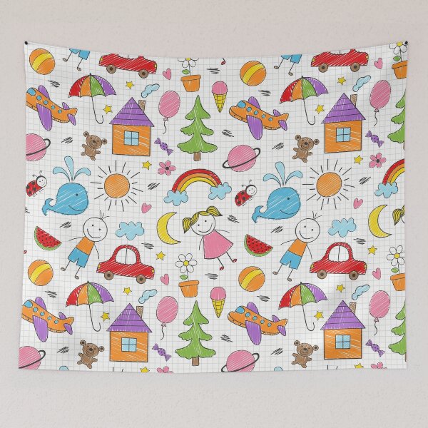 Item preview, Kids Drawing Pattern designed and sold by Hapoel.