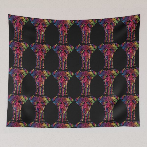 Item preview, Ornamental Pattern Purple Color- Elephant designed and sold by James Dunn.