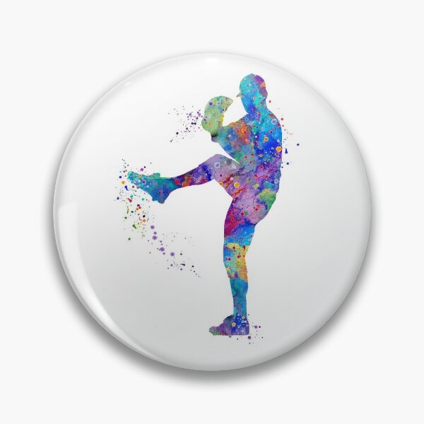 Artikelvorschau, Baseball Boy Pitcher Aquarell entworfen und verkauft von LotusGifts.