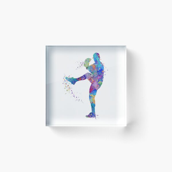 Item preview, Baseball Boy Pitcher Watercolor designed and sold by LotusGifts.