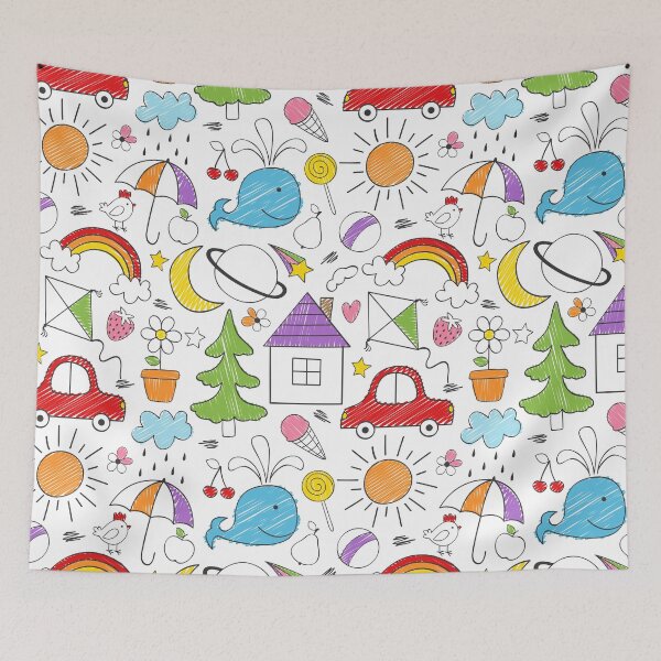 Item preview, Kids Drawing Pattern designed and sold by Hapoel.