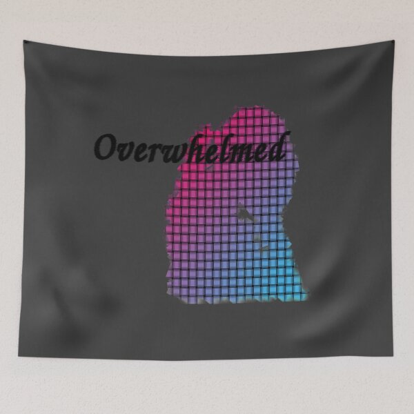 Item preview, overwhelmed (black) designed and sold by MsTyson.