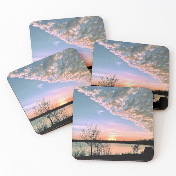 Item preview, Clearing Cloud Front at Sunset Over Lake designed and sold by JinjerS.
