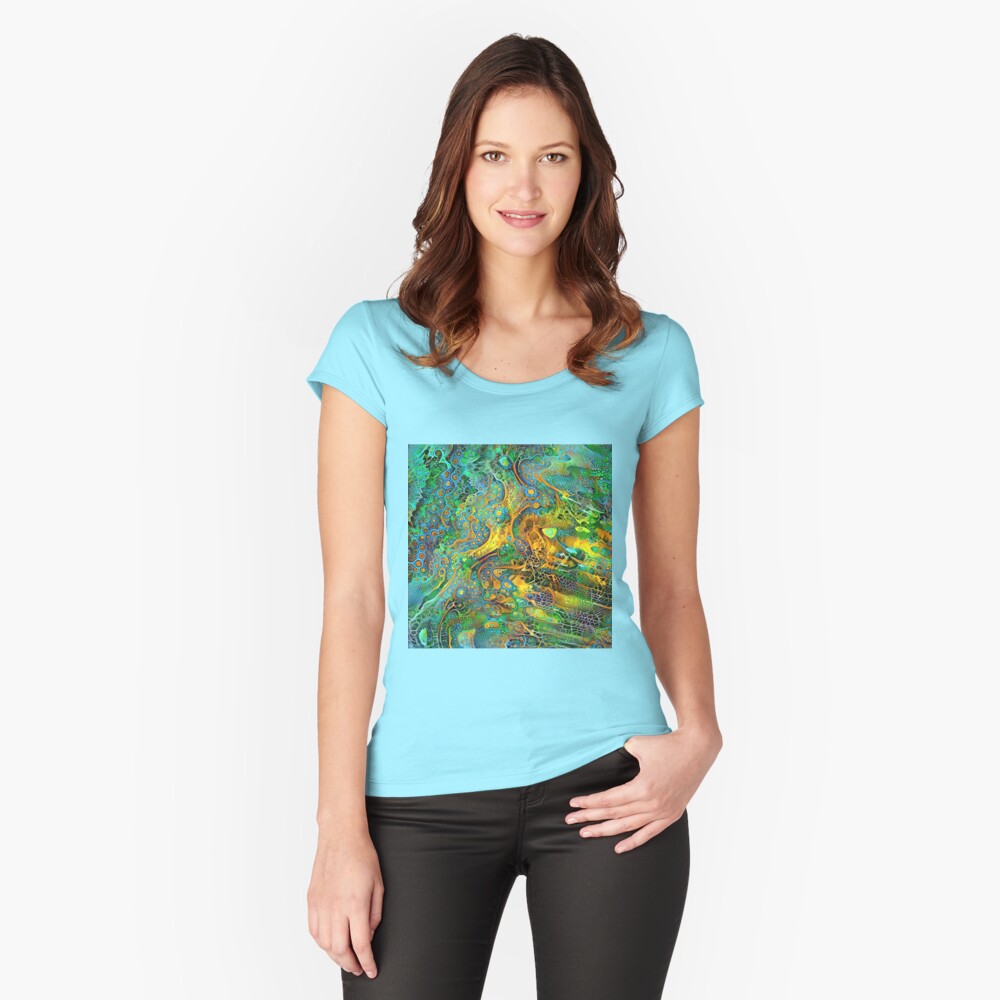 Item preview, Fitted Scoop T-Shirt designed and sold by blackhalt.