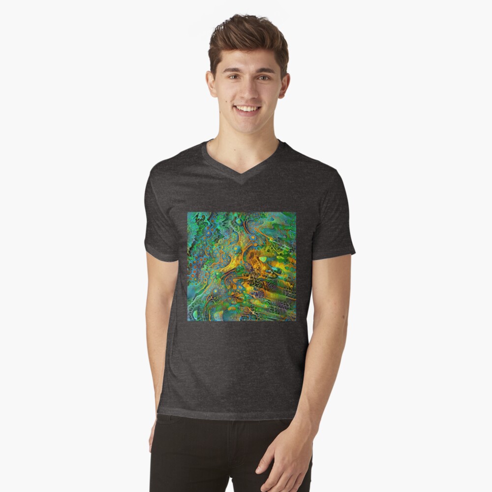 Item preview, V-Neck T-Shirt designed and sold by blackhalt.
