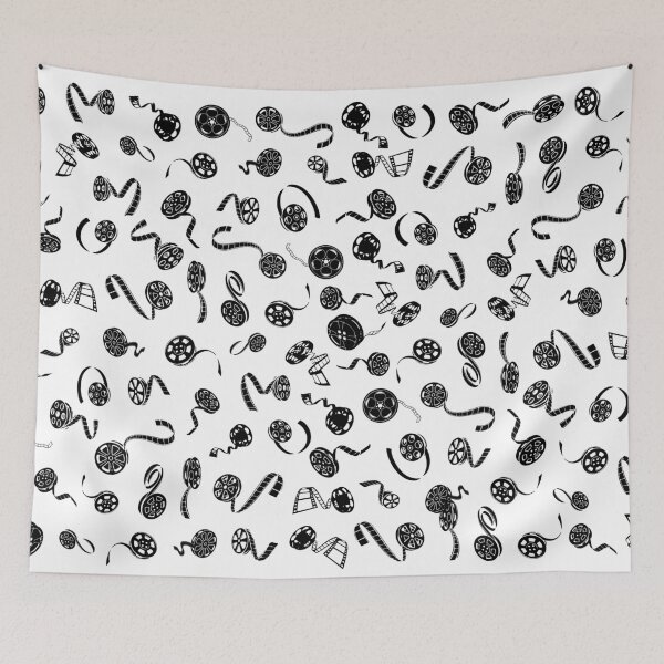 Item preview, CINEMA CINEMA black pattern designed and sold by KoolDsigns-FLIX.