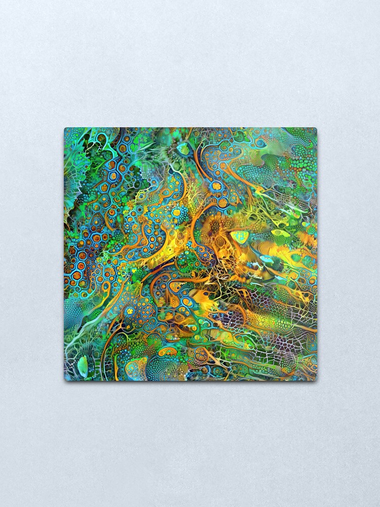 Alternate view of DeepStyle abstraction Metal Print