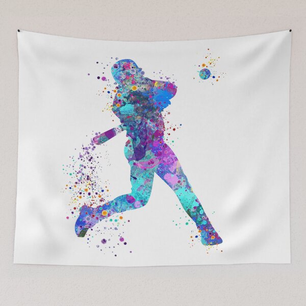 Item preview, Baseball Boy Batter Watercolor designed and sold by LotusGifts.