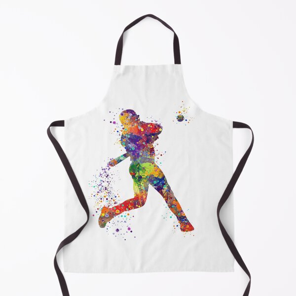 Item preview, Baseball Boy Batter Colorful Watercolor Softball Player designed and sold by LotusGifts.