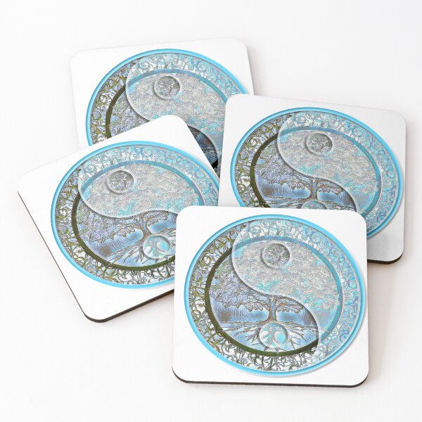 Item preview, Blue Yin Yang Tree of Life designed and sold by treeoflifeshop.