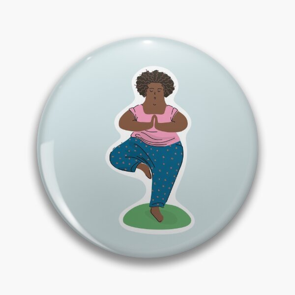Item preview, Body positive afro american women practicing yoga designed and sold by DaryaLavit.