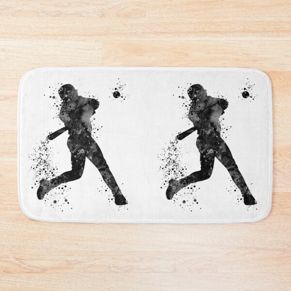Item preview, Baseball Boy Batter Black and White designed and sold by LotusGifts.