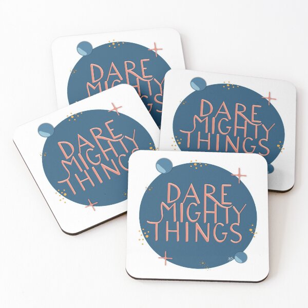 Item preview, Dare mighty things lettering designed and sold by DomaDoma.