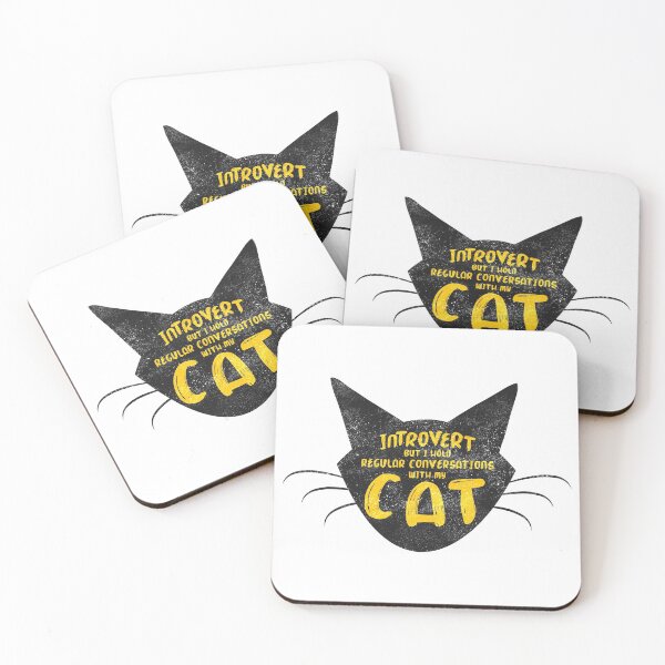Item preview, Introvert But Cats designed and sold by Creatively Torn.