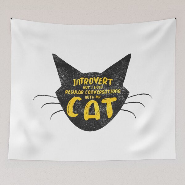 Item preview, Introvert But Cats designed and sold by Creatively Torn.