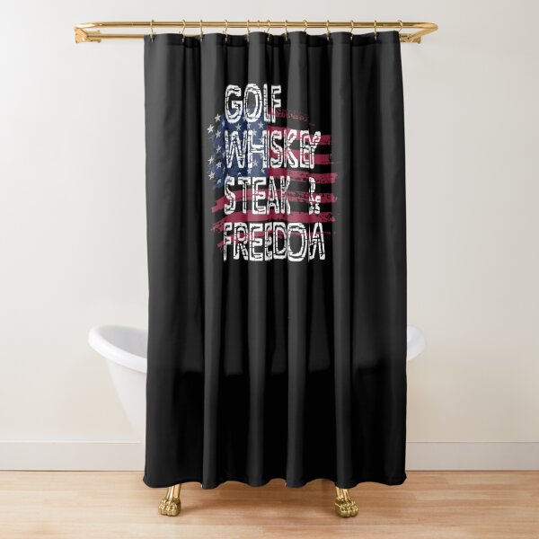 Item preview, Golf Whiskey Steaks Freedom American Flag designed and sold by pearlindustries.