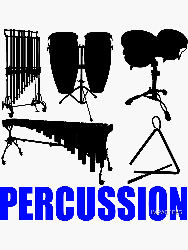 "PERCUSSION2" Sticker for Sale by IMPACTEES Redbubble