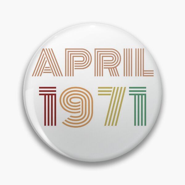 Item preview, April 1971 Design, Happy 50th Birthday, designed and sold by marosharaf.