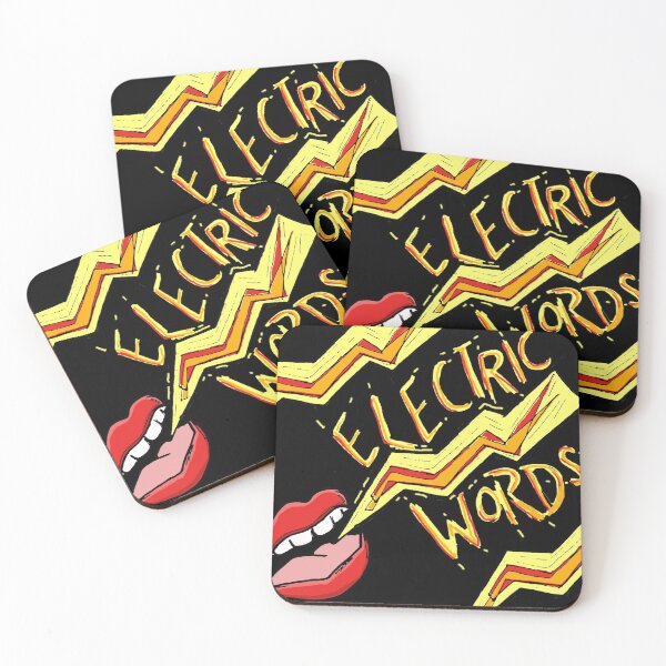Item preview, Electric Words (Black) designed and sold by Ginger Young.