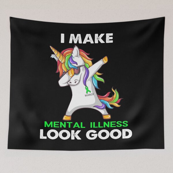 Item preview, I Make Mental Illness Look Good Cute Unicorn Dabbing designed and sold by heppenp.