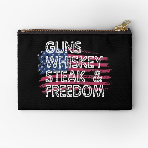 Item preview, Guns Whiskey Steaks Freedom American Flag designed and sold by pearlindustries.