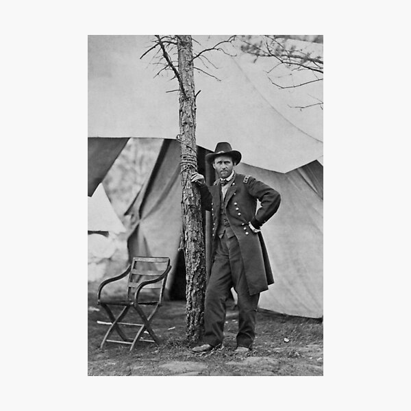 Item preview, General Grant Outside Headquarters - Cold Harbor Virginia - 1864 designed and sold by warishellstore.