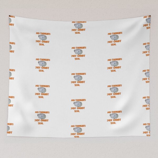 Item preview, No Thoughts, Just Seal - ORANGE designed and sold by beccaamac.