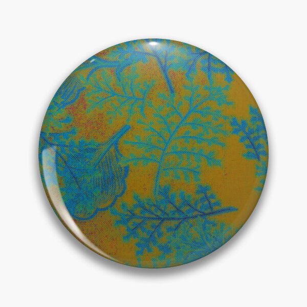 Item preview, Neon Blue Branches and Leaves on Fire Fabric Pattern designed and sold by GingerEccentric.