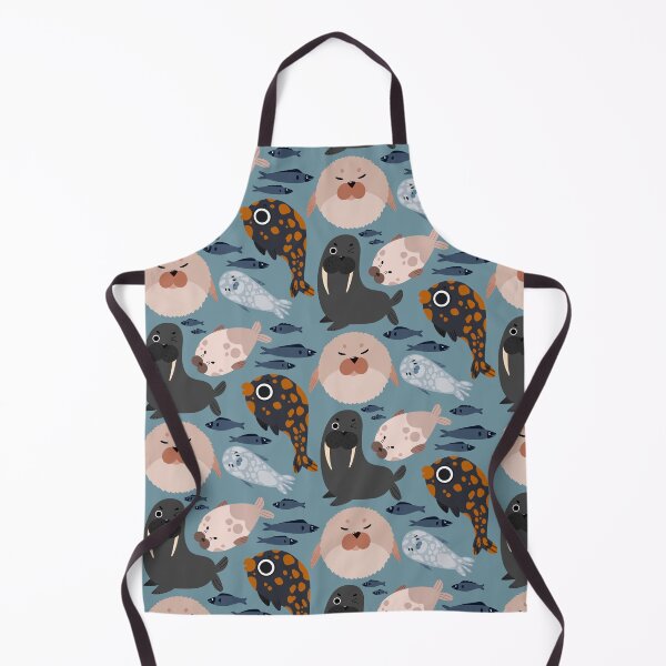 Item preview, Cute Cartoon Walrus, Seals, and Fish designed and sold by TheRainbowRoom.