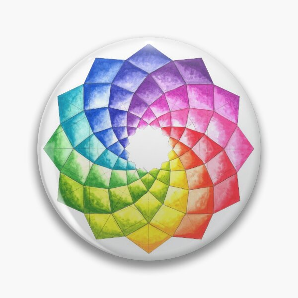 Item preview, Rainbow color wheel geometric pattern designed and sold by Lieve Oudejans.