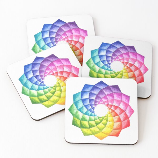 Item preview, Rainbow color wheel geometric pattern designed and sold by Lieve Oudejans.
