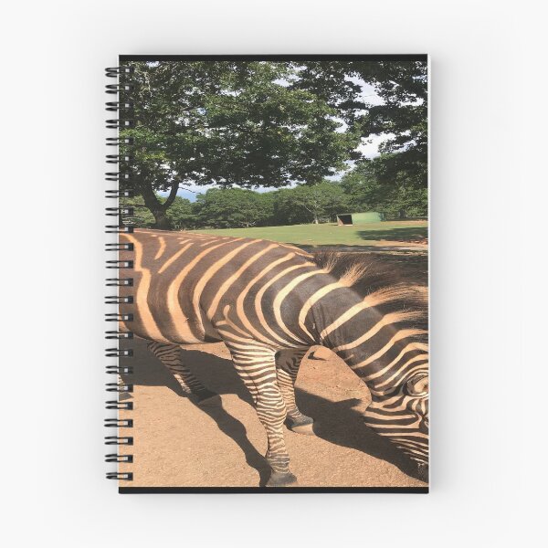 Item preview, Zebra Animal Grazing at Wild Exotic Animal Safari Park Pine Mountain Georgia Forest Background designed and sold by NadeenInspires.
