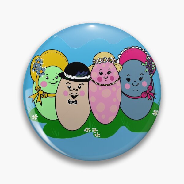 Item preview, Easter Bonnet Eggs-Travaganza Kawaii Easter Eggletts designed and sold by manderlaydreams.