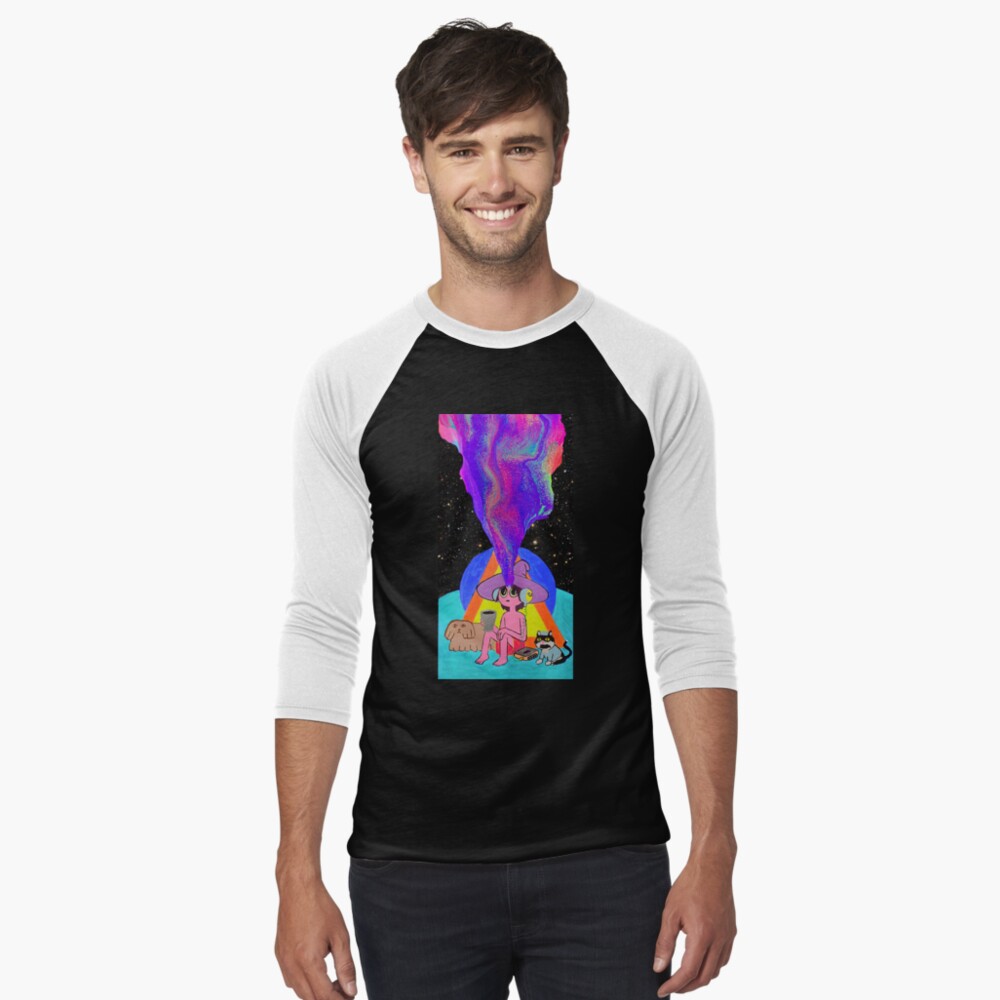 Artikel-Vorschau von Baseballshirt mit 3/4-Arm, designt und verkauft von PsychedelicPour.