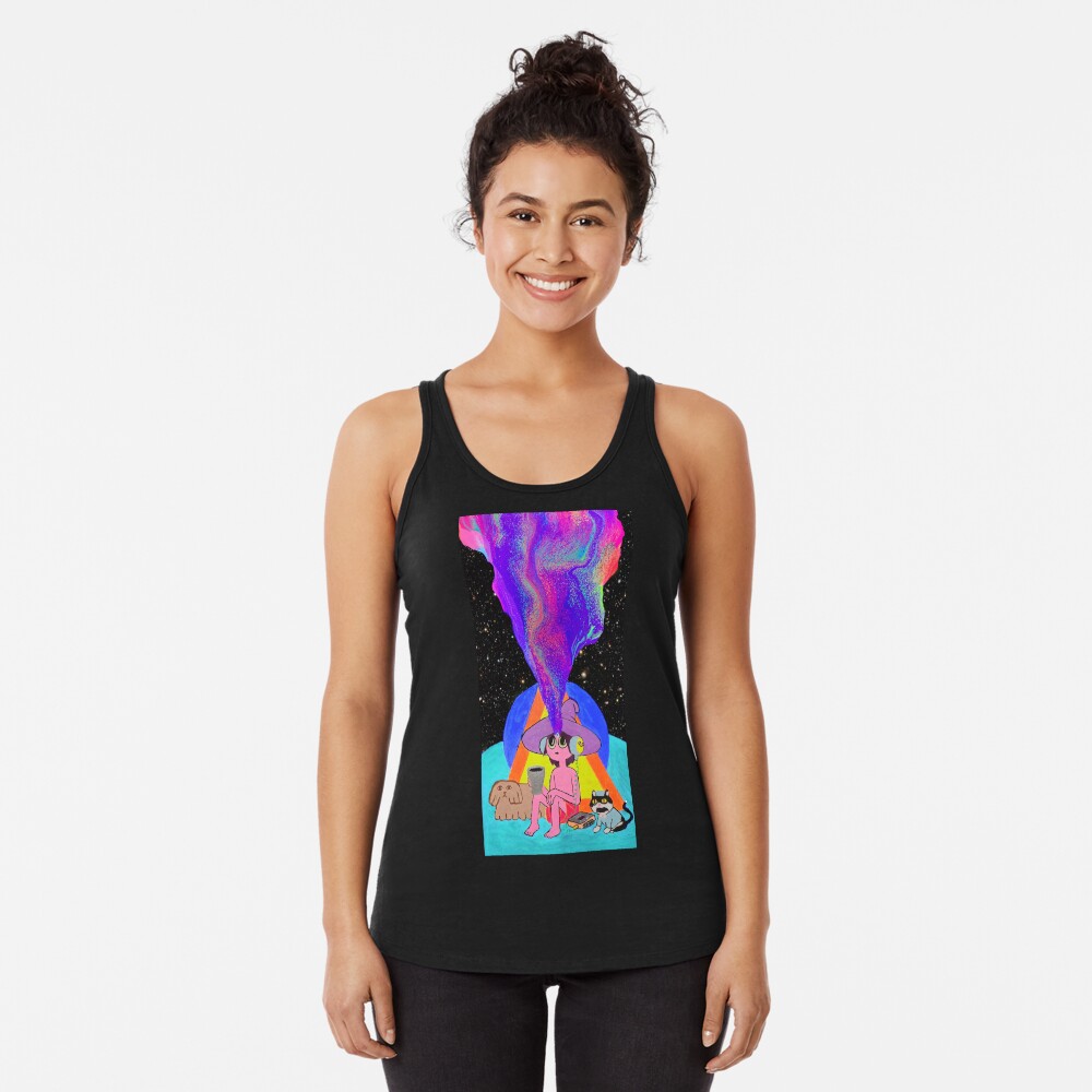 Artikel-Vorschau von Racerback Tank Top, designt und verkauft von PsychedelicPour.