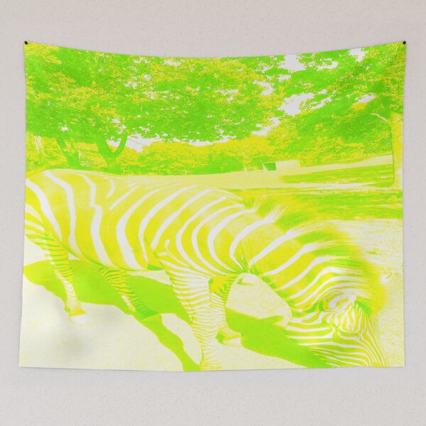 Item preview, Zebra Animal  Grazing at Wild Exotic Animal Safari Park Pine Mountain Georgia Luminous Forest Background designed and sold by NadeenInspires.