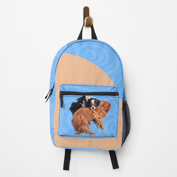 Item preview, Dos lindos adorables King Charles Spaniel diseño gráfico arte designed and sold by forziati design.