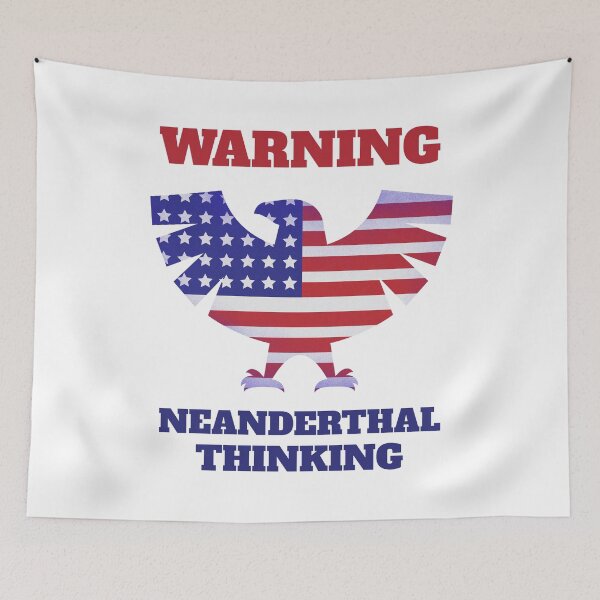 Item preview, Warning Neanderthal Thinking Biden Neanderthal Biden Texas  designed and sold by KLINESTORE.