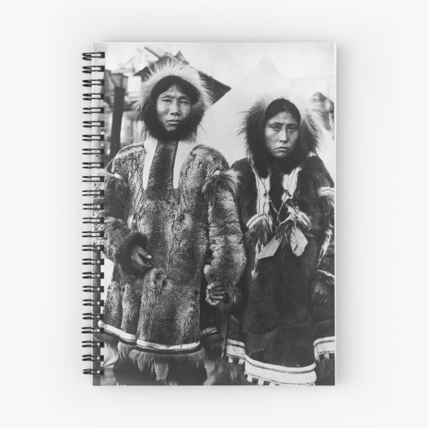 Item preview, Happy Jack and His Wife - Eskimo Couple In Alaska - Circa 1904 designed and sold by warishellstore.