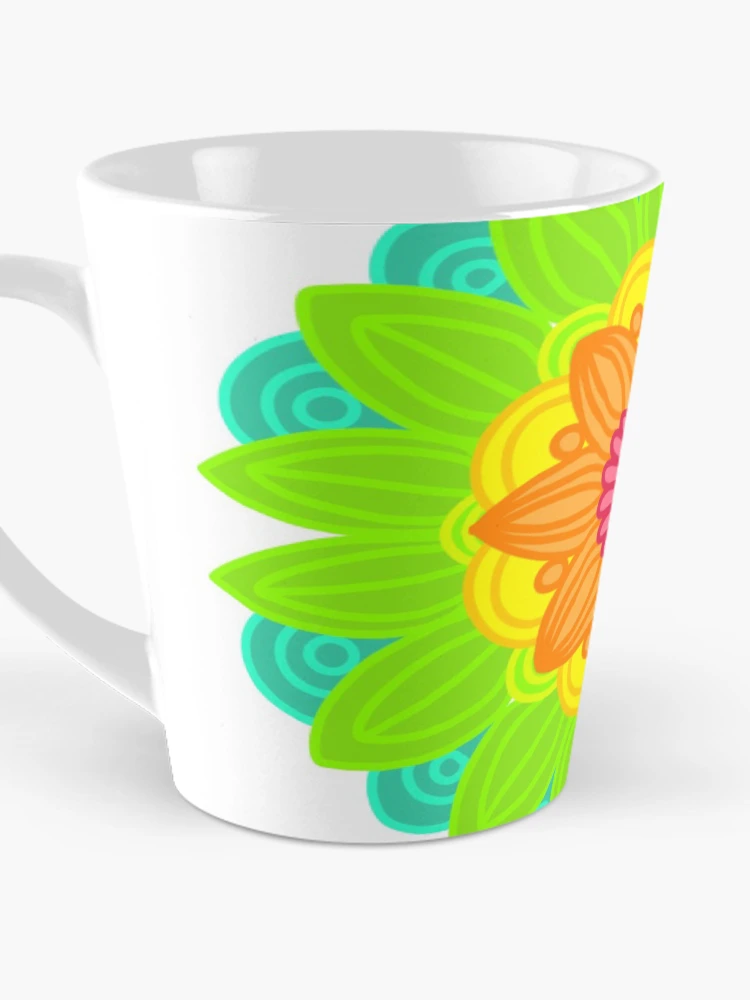Thumbnail 3 von 4, Kaffeebecher, Neon Mandala designt und verkauft von RMSdesigns.